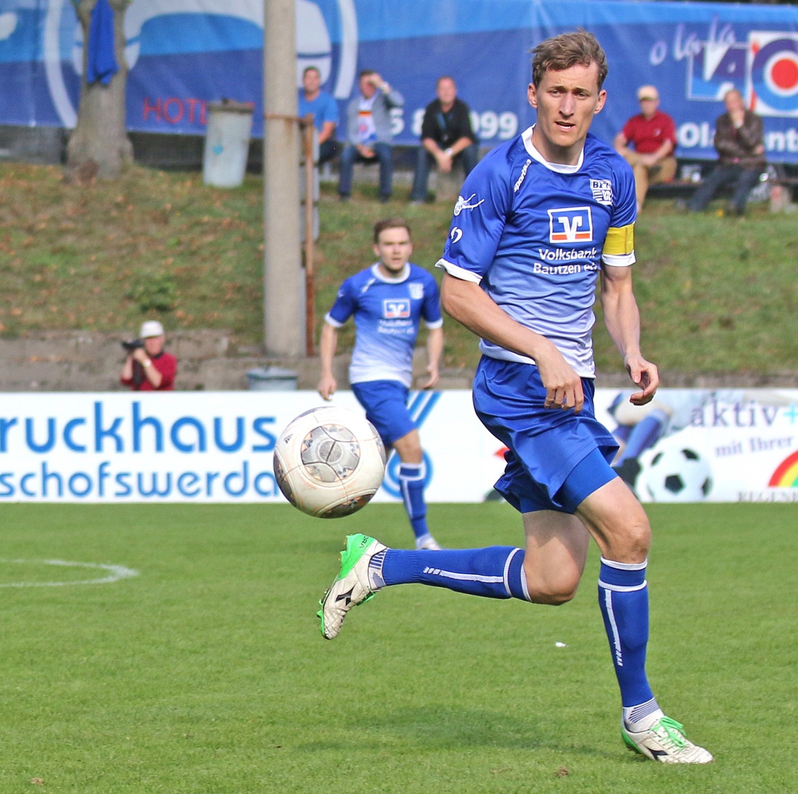 Erfahren und robust: Abwehrspieler Falk van Kolck wechselt zum VfL Pirna. Foto: BFV08/Bodo Hering