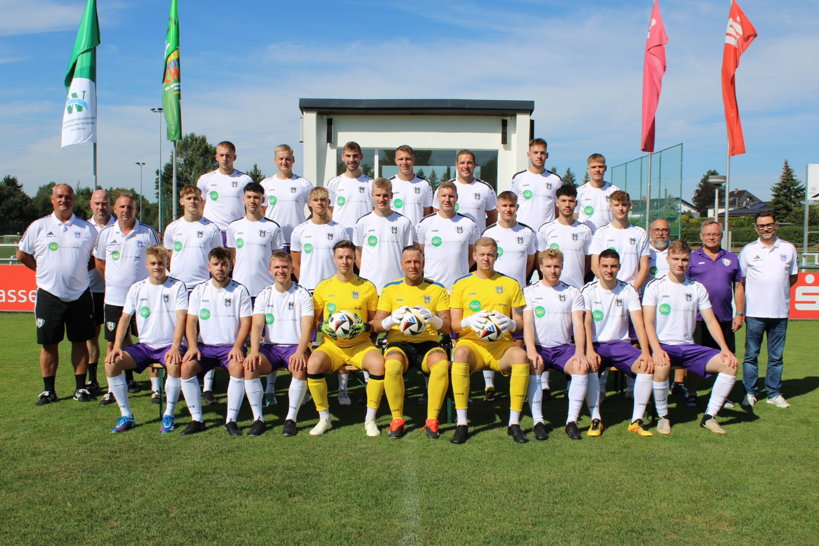 Ein junges Team mit Power: Die Landesliga-Mannschaft 2024/2025 des VfL Pirna-Copitz. Foto: VfL